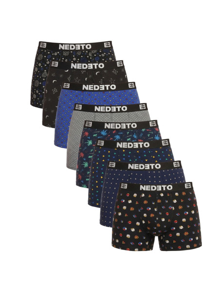 Nedeto Komplet osmih - moške boksarice Nedeto večbarvne