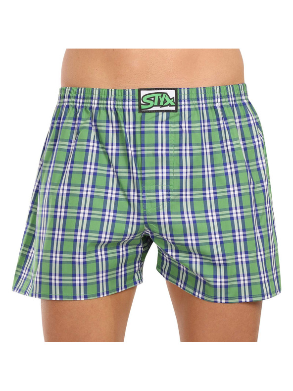 Styx Komplet treh moških kratkih hlač Styx classic elastic večbarvnih