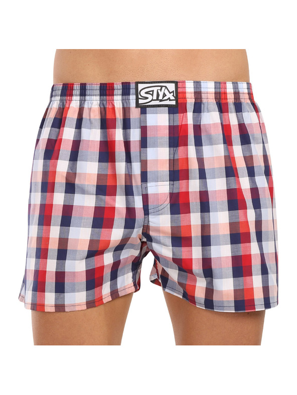 Styx Komplet treh moških kratkih hlač Styx classic elastic večbarvnih