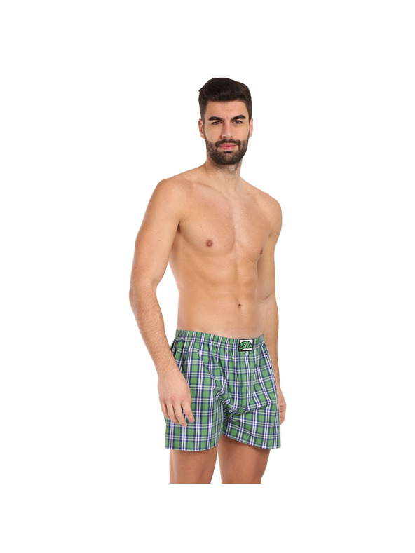 Styx Komplet treh moških kratkih hlač Styx classic elastic večbarvnih