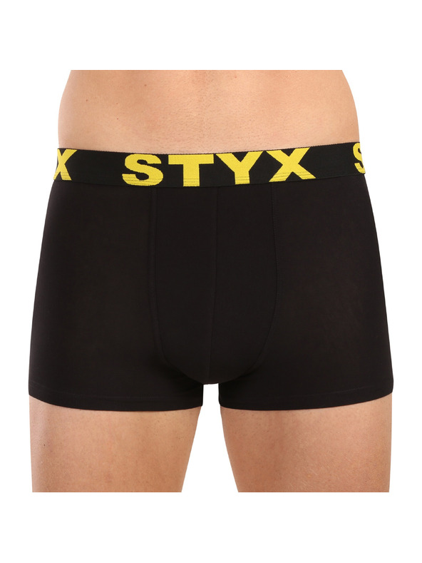 Styx Moške boksarice Styx športni elastični pas črne