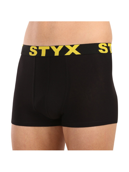 Styx Moške boksarice Styx športni elastični pas črne