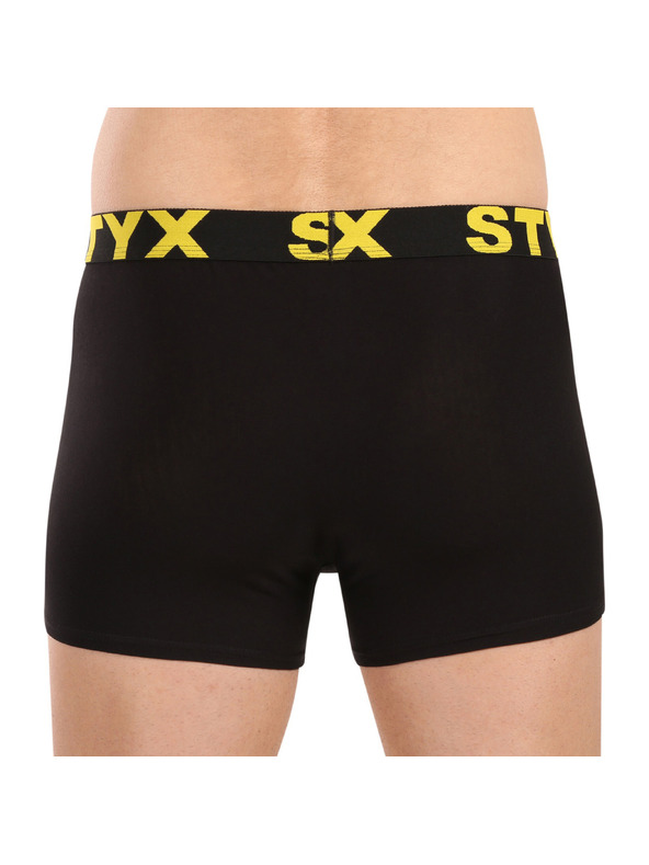 Styx Moške boksarice Styx športni elastični pas črne
