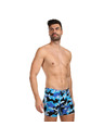 Styx Moške boksarice Styx long art klasični elastični pas maskirni modri