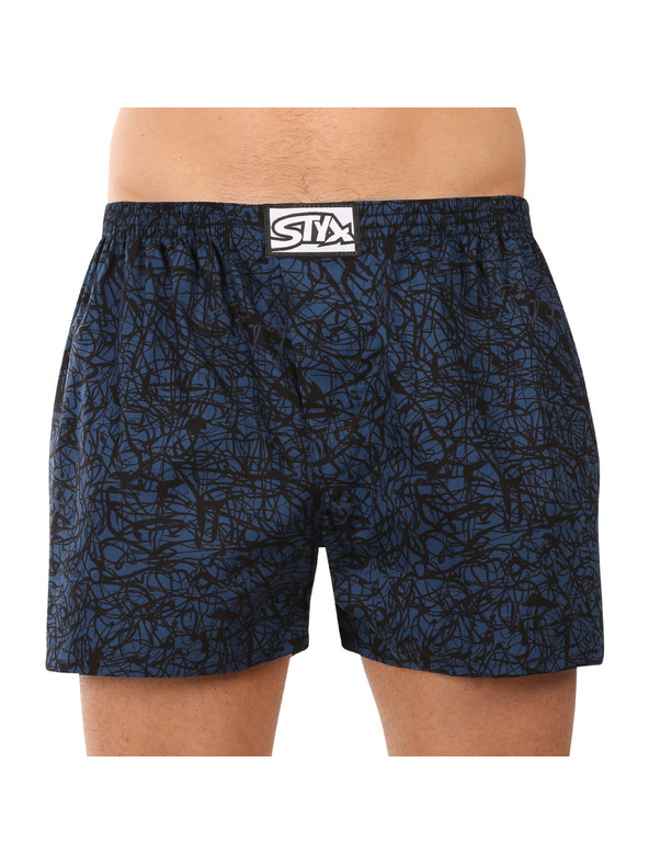 Styx Set treh - moške hlače Styx art klasični elastični pas večbarvne