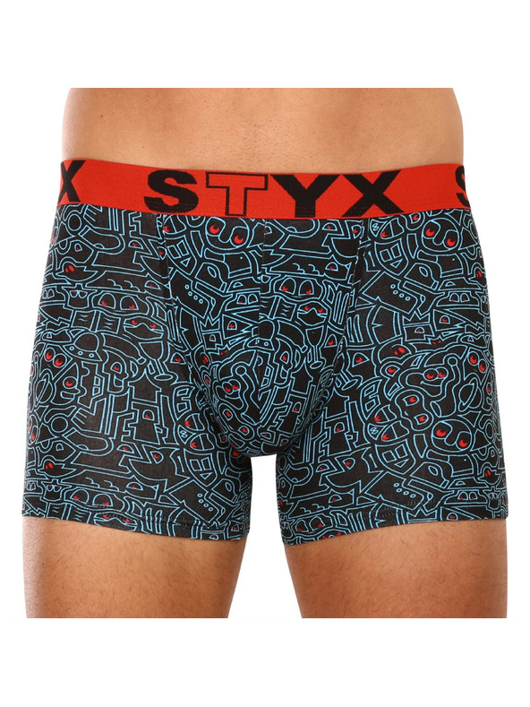 Styx Set šestih - moške boksarice Styx long art športni elastični pas večbarvne
