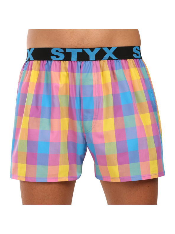 Styx Set treh - moške hlače Styx športni elastični pas večbarvne