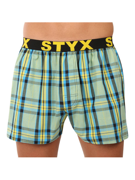 Styx Moške športne gumijaste hlače Styx večbarvne