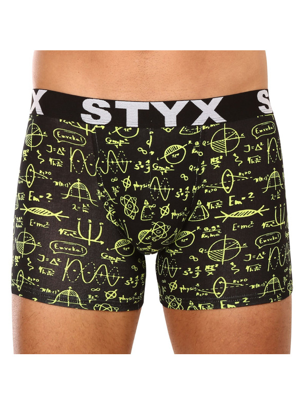Styx Komplet treh - moške boksarice Styx long art športni elastičen pas večbarvne (3U12672/2)