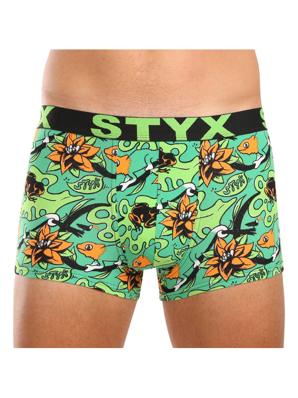 Styx Komplet šestih - moške boksarice Styx art športni elastičen pas večbarvne