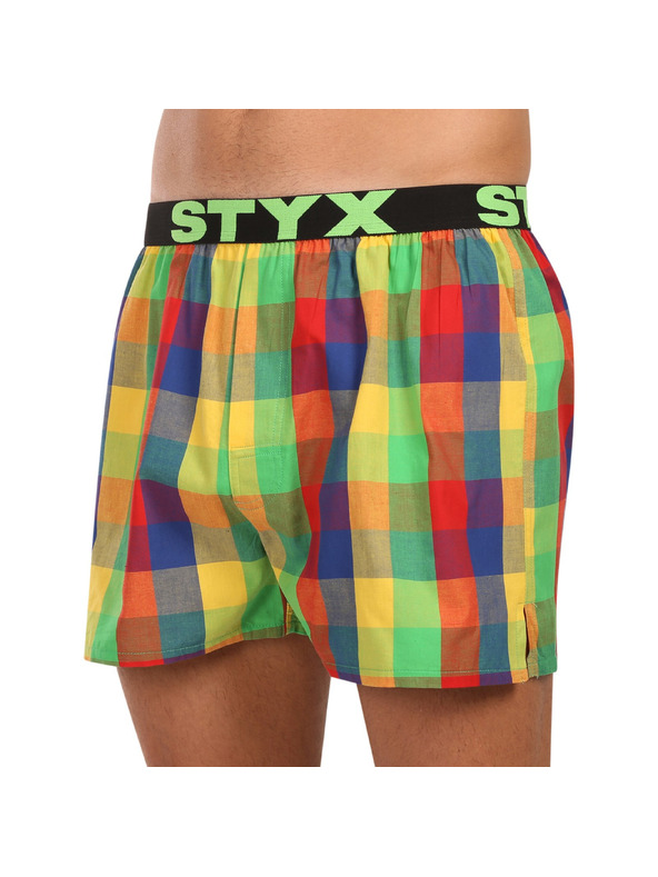 Styx Set treh - moške hlače Styx športni elastični pas večbarvne