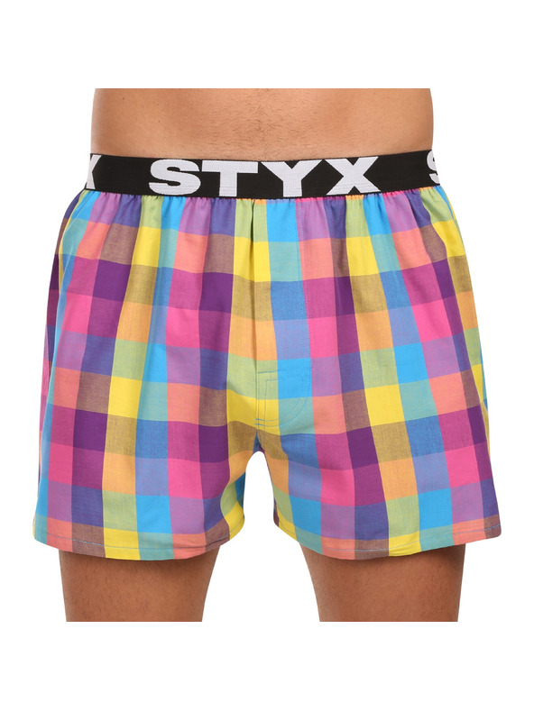 Styx Set treh - moške hlače Styx športni elastični pas večbarvne