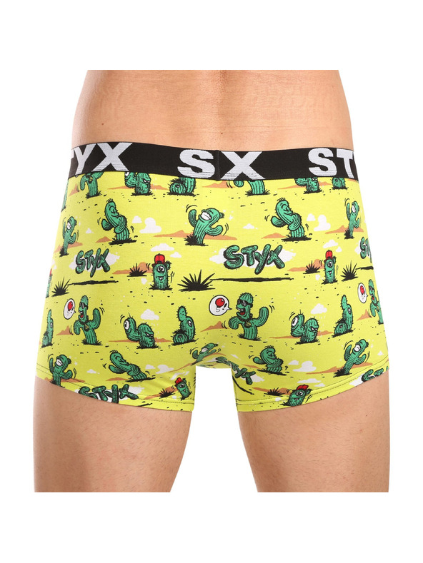 Styx Moške boksarice Styx art športni elastičen pas kaktusu