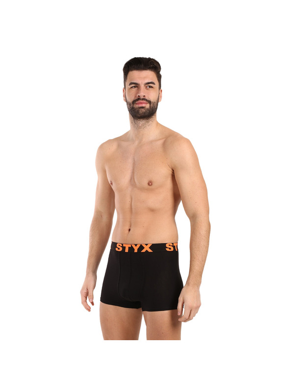 Styx Moške boksarice Styx športni elastični pas črne