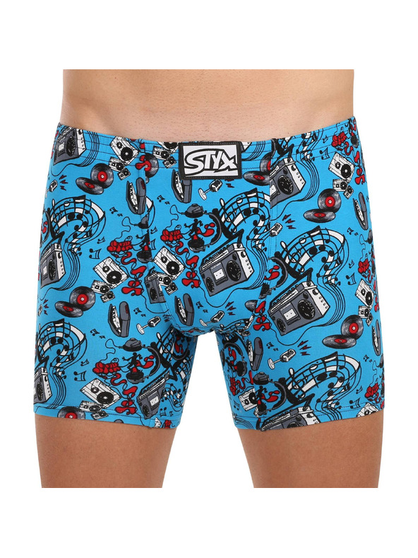 Styx Moške boksarice Styx long art klasičen elastičen pas glasba