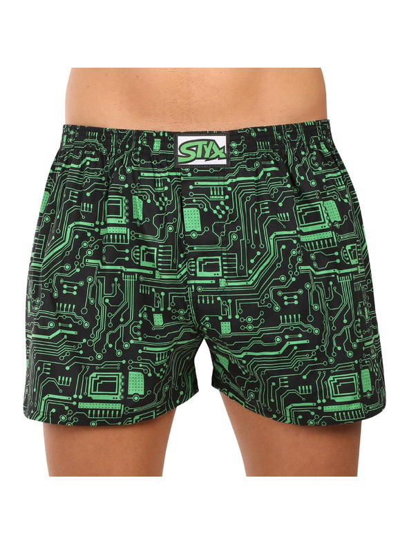 Styx Set treh - moške hlače Styx art klasični elastični pas večbarvne