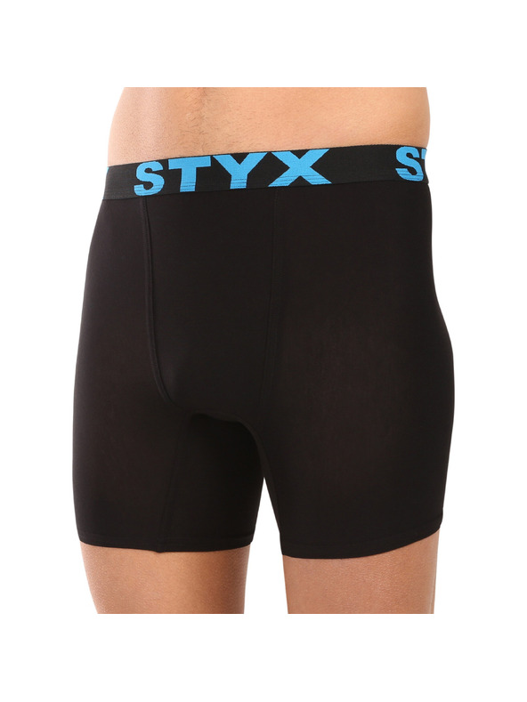 Styx Komplet desetih - moške boksarice Styx long športni elastičen pas črne