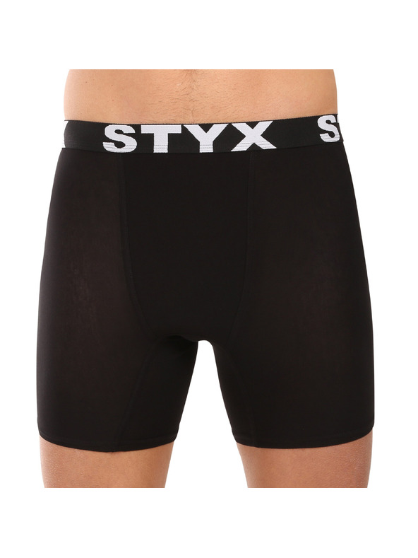 Styx Komplet desetih - moške boksarice Styx long športni elastičen pas črne