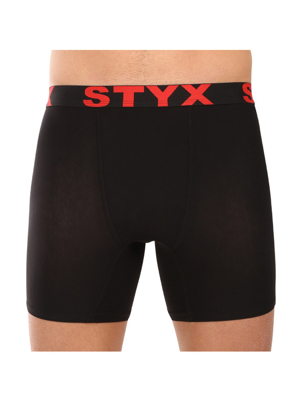 Styx Komplet desetih - moške boksarice Styx long športni elastičen pas črne