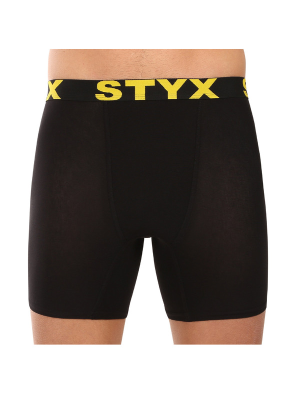 Styx Komplet desetih - moške boksarice Styx long športni elastičen pas črne