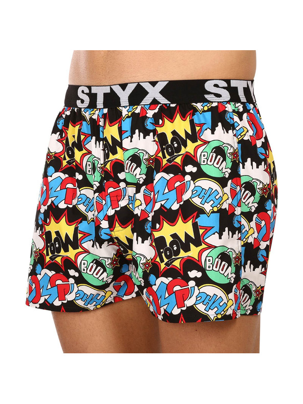 Styx Moške hlačke Styx art športni elastičen pas OMG