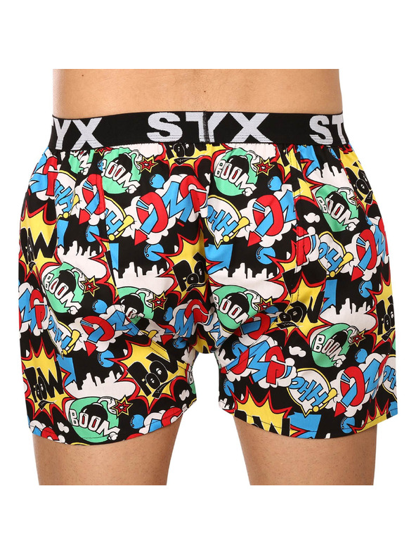 Styx Moške hlačke Styx art športni elastičen pas OMG