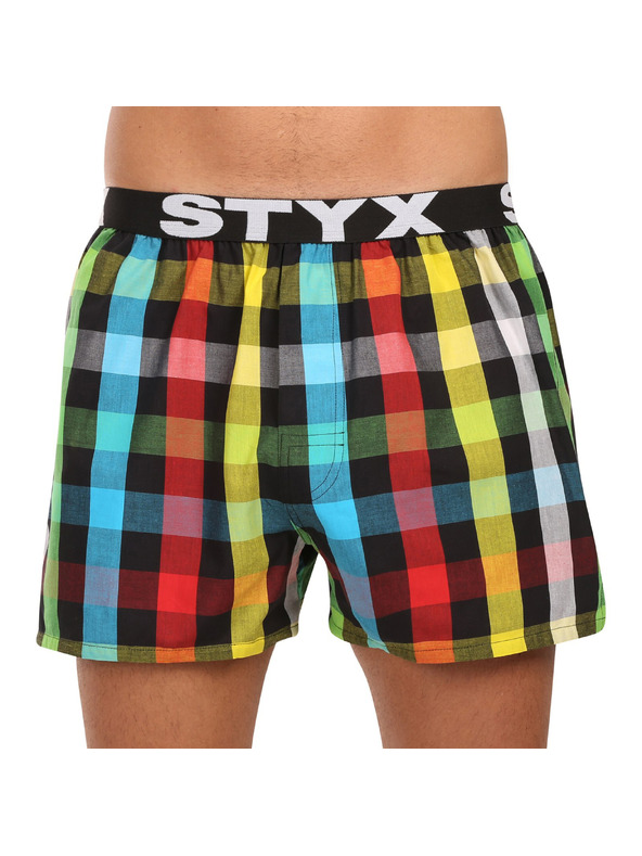 Styx Set treh - moške hlače Styx športni elastični pas večbarvne