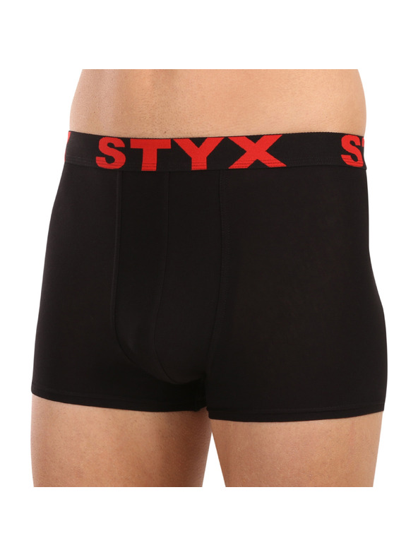 Styx Moške boksarice Styx športni elastični pas črne