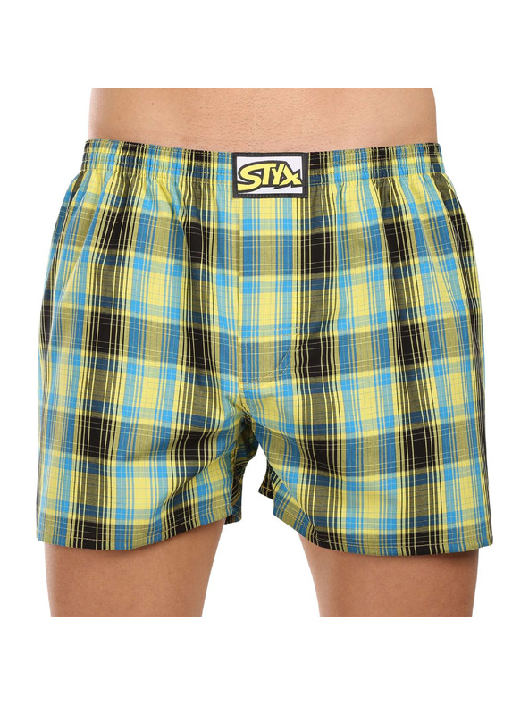 Styx Komplet treh moških kratkih hlač Styx classic elastic večbarvnih