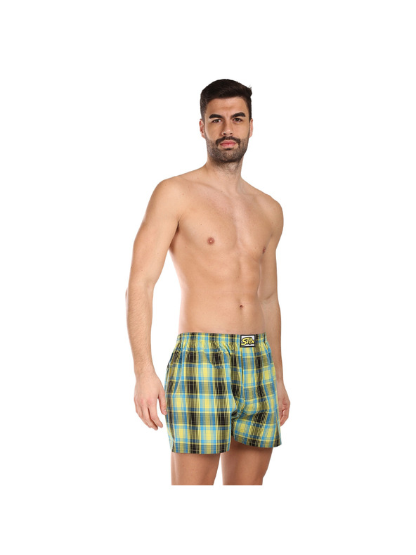 Styx Komplet treh moških kratkih hlač Styx classic elastic večbarvnih