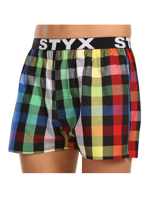 Styx Set treh - moške hlače Styx športni elastični pas večbarvne