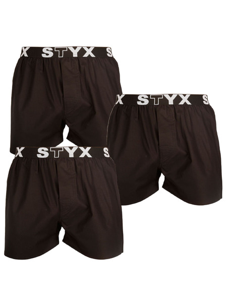 Styx Komplet treh - moške trenirke Styx športni gumi črna