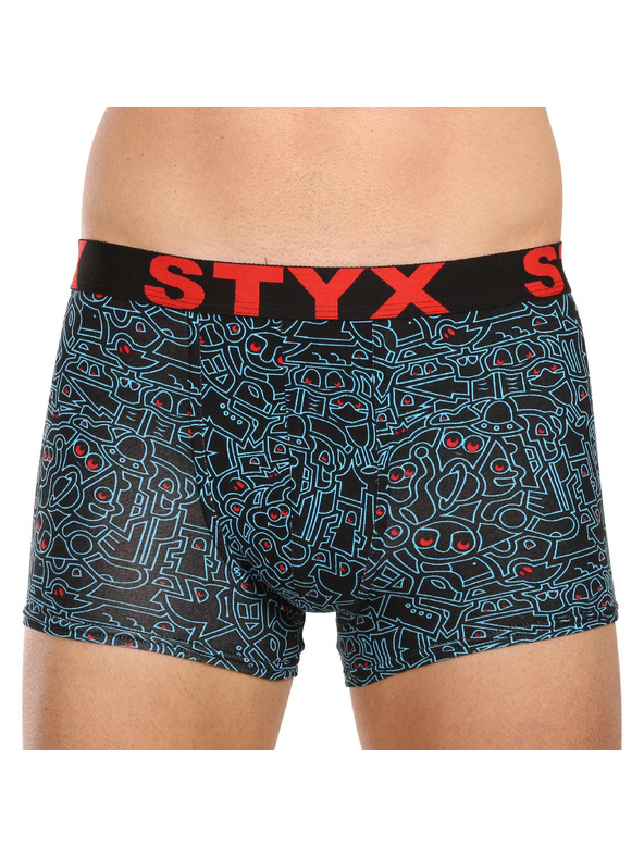 Styx Komplet petih - moške boksarice Styx art športni gumi večbarvne