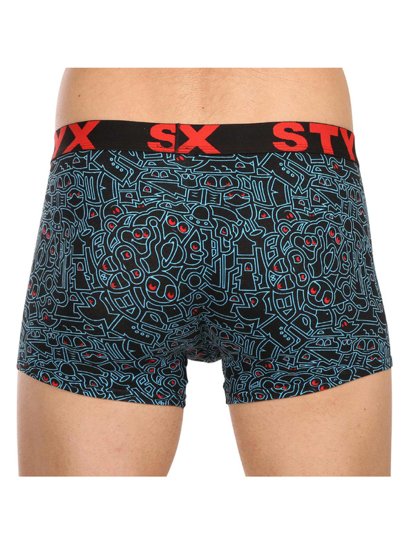 Styx Komplet petih - moške boksarice Styx art športni gumi večbarvne