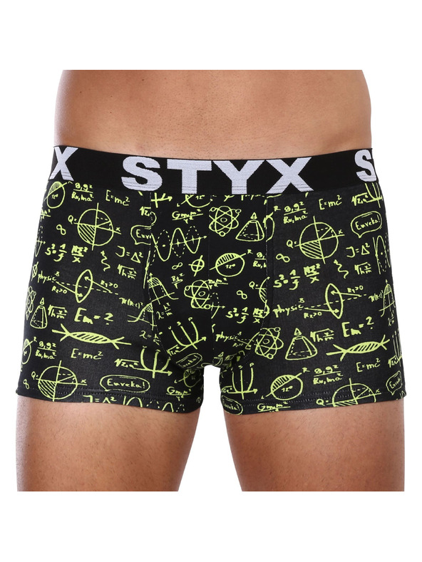 Styx Komplet petih - moške boksarice Styx art športni gumi večbarvne