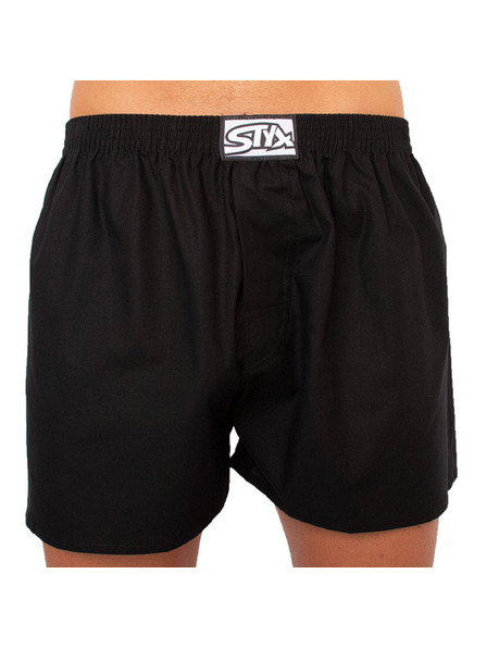 Styx Moške trenirke Styx klasični gumi nadmerna črna