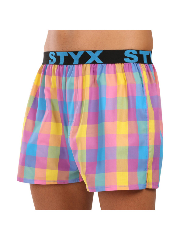 Styx Moške športne gumijaste hlače Styx večbarvne