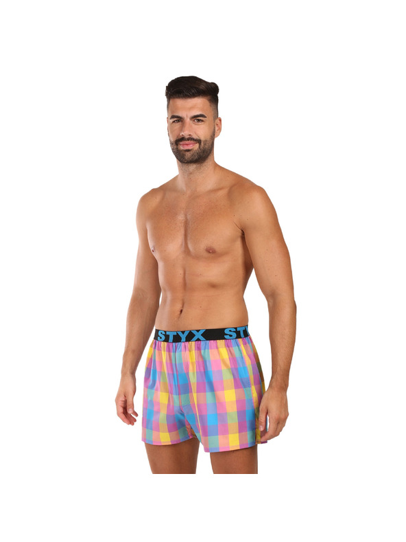 Styx Moške športne gumijaste hlače Styx večbarvne