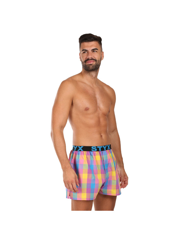 Styx Moške športne gumijaste hlače Styx večbarvne