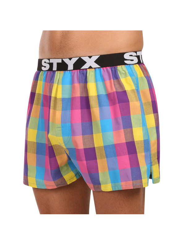 Styx Set treh - moške hlače Styx športni elastični pas večbarvne
