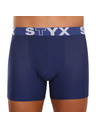 Styx Komplet treh - moške boksarice Styx long športni gumi modra
