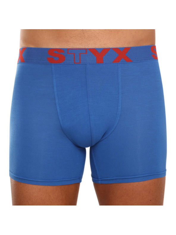 Styx Komplet treh - moške boksarice Styx long športni gumi modra