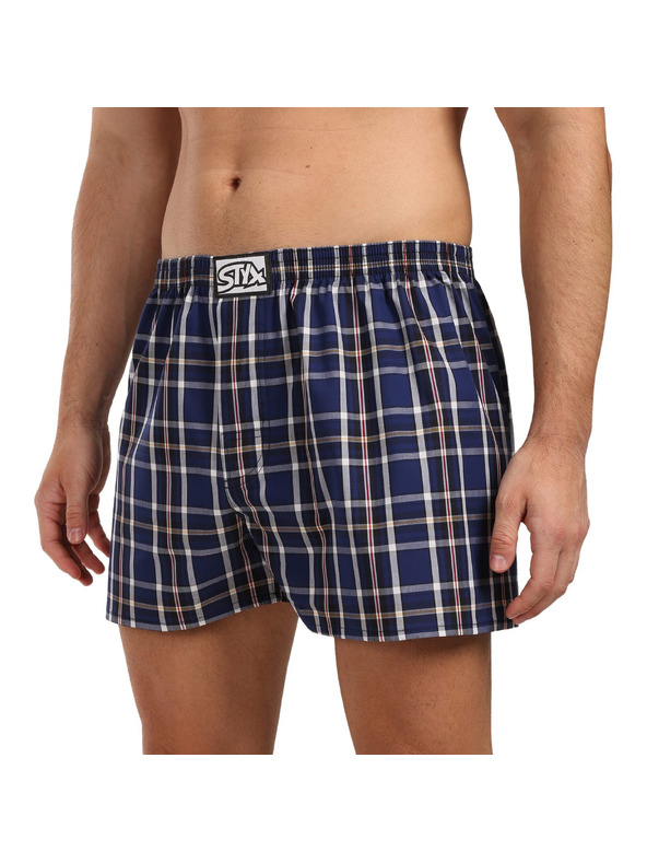 Styx Komplet treh moških kratkih hlač Styx classic elastic večbarvnih