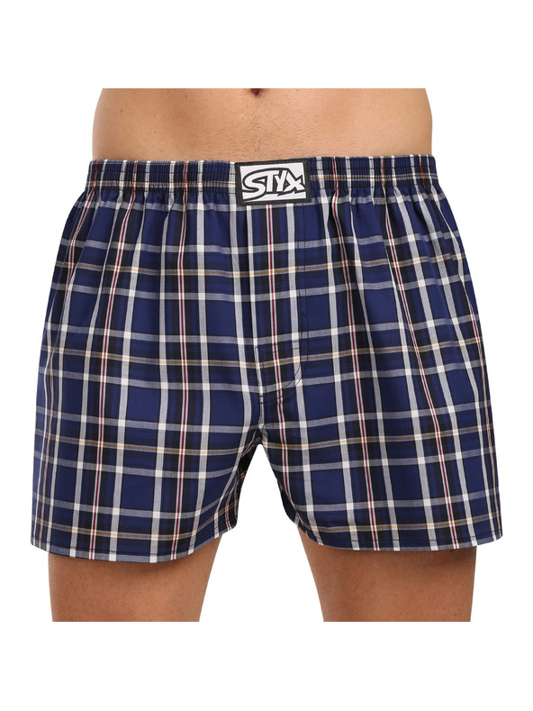 Styx Komplet treh moških kratkih hlač Styx classic elastic večbarvnih