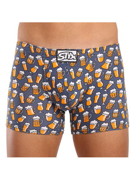 Styx Moške boksarice Styx long art klasični gumi pivo