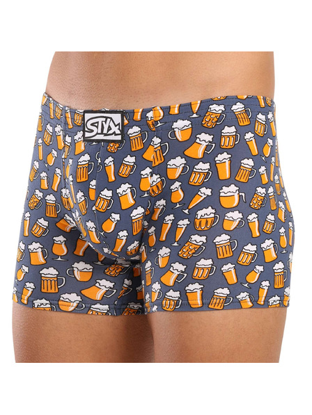 Styx Moške boksarice Styx long art klasični gumi pivo