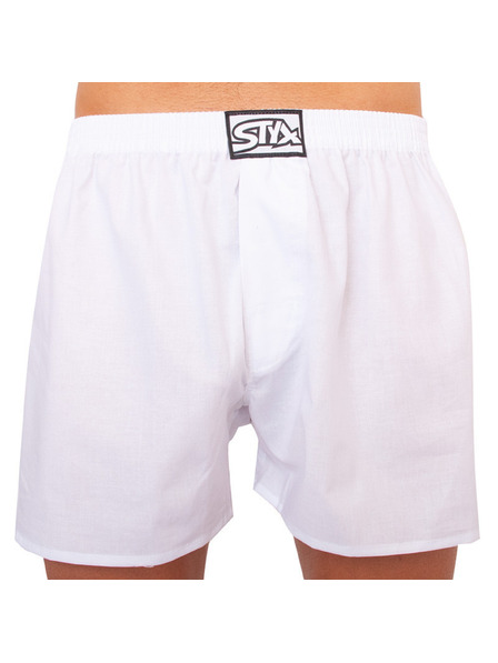 Styx Moške trenirke Styx klasični gumi nadmerna bela