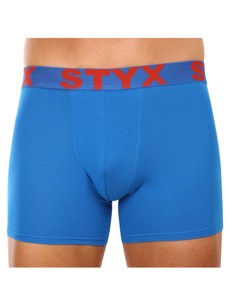 Styx Komplet treh - moške boksarice Styx long športni gumi modra