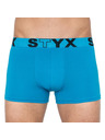 Styx Komplet trije - moške boksarice Styx športna elastika modre