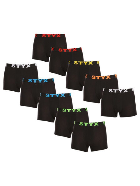Styx Komplet deset - moške boksarice Styx športna elastika črne